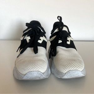 MSGM Black & White Platform Sneakers